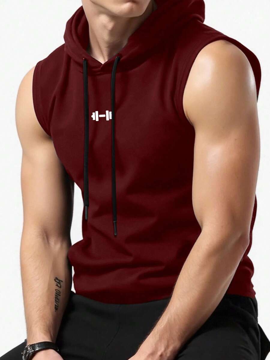 Men’s Quick-Dry Cooling Hooded Sleeveless Tops