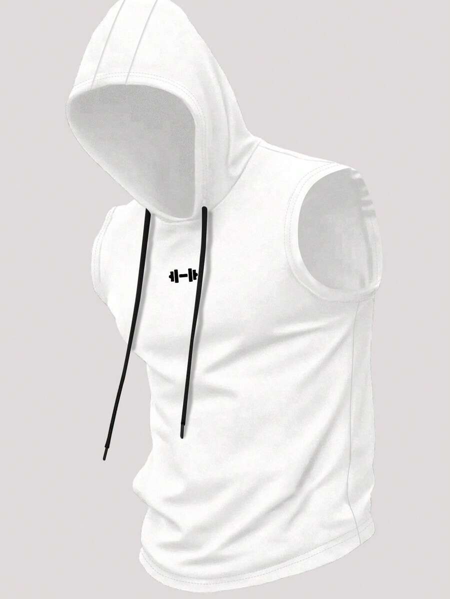 Men’s Quick-Dry Cooling Hooded Sleeveless Tops
