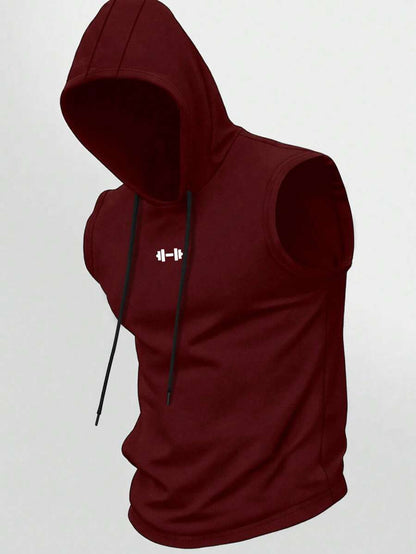 Men’s Quick-Dry Cooling Hooded Sleeveless Tops