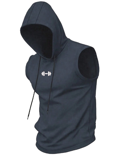 Men’s Quick-Dry Cooling Hooded Sleeveless Tops