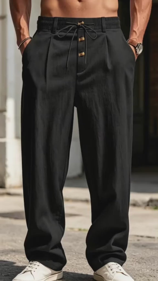 ⏳Limited-time 30% off⏰Men's Loose Fit Casual Relaxed Fit LightweightLinen Pants